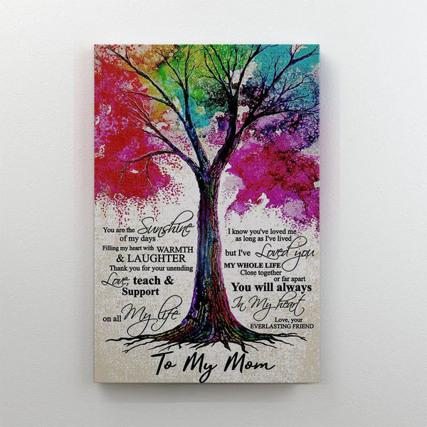 To My Mom - Gift For Mom For Mother's Day, Best Idea For Home Decor For Family - Matte Canvas Premium Wall Art Canvas